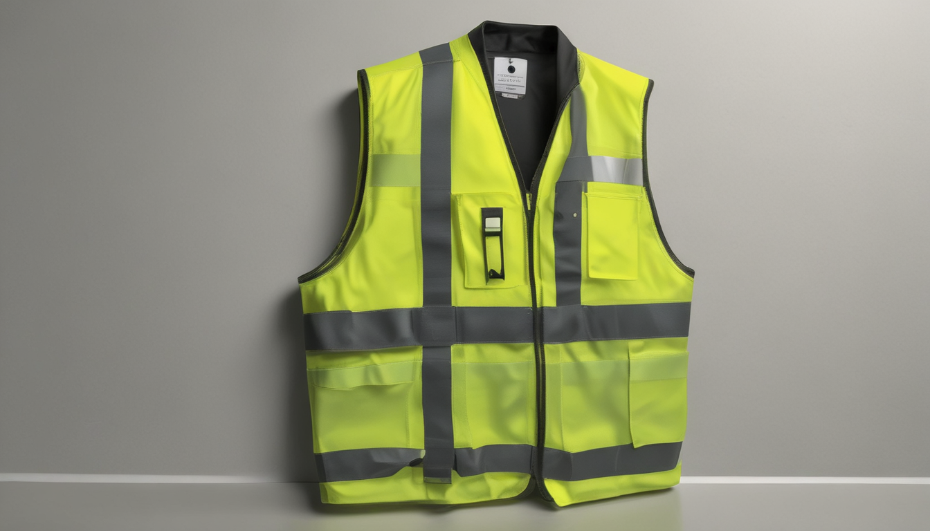 High-visibility safety vest